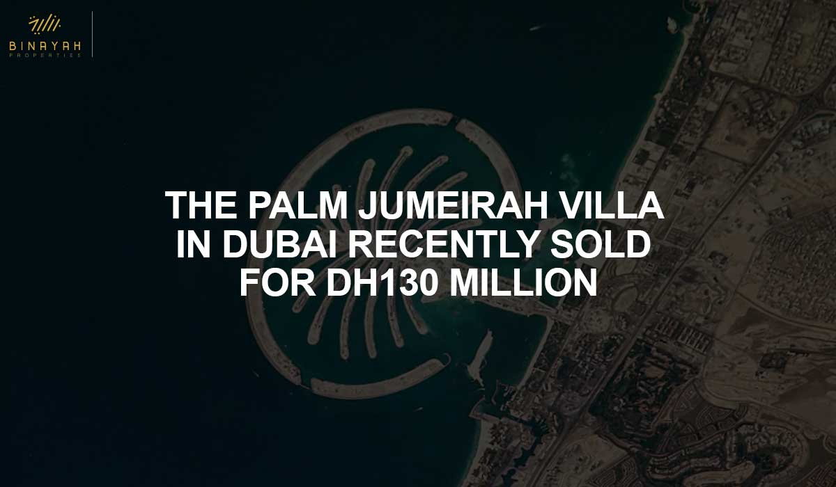 The Palm Jumeirah Villa In Dubai Recently Sold For Dh Million