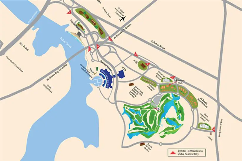 Al Badia Residences Master Plan at Dubai Festival City