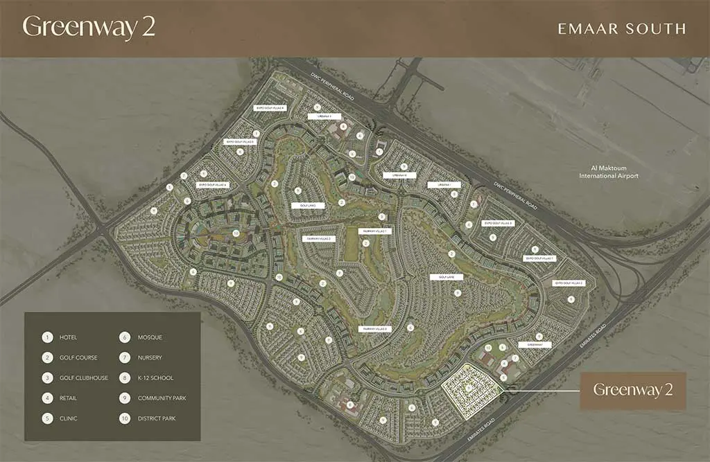 Greenway 2 by Emaar Master Plan