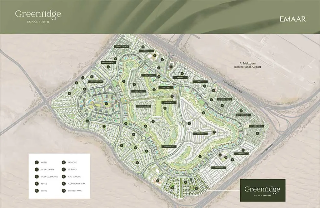 Greenridge by Emaar Master Plan