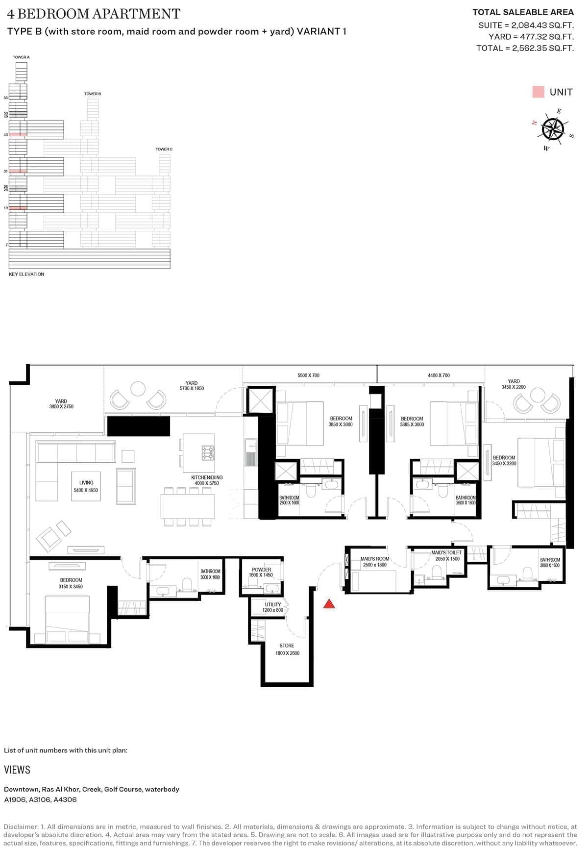 Sobha One Floor Plans | Apartments Floor Plan Sobha One Dubai