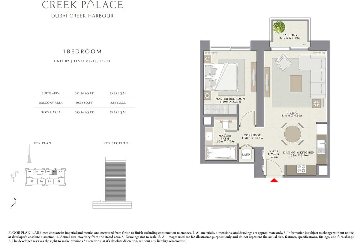 Creek Palace Apartments Floor Plans by Emaar Dubai