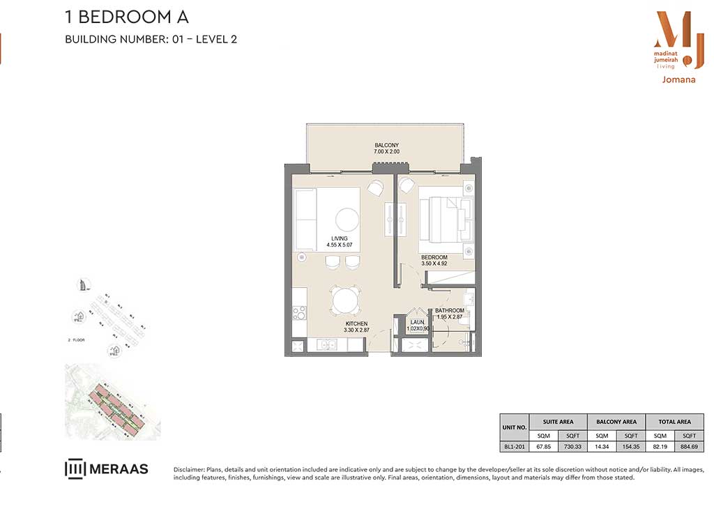 Jomana Floor Plans at MJL Dubai