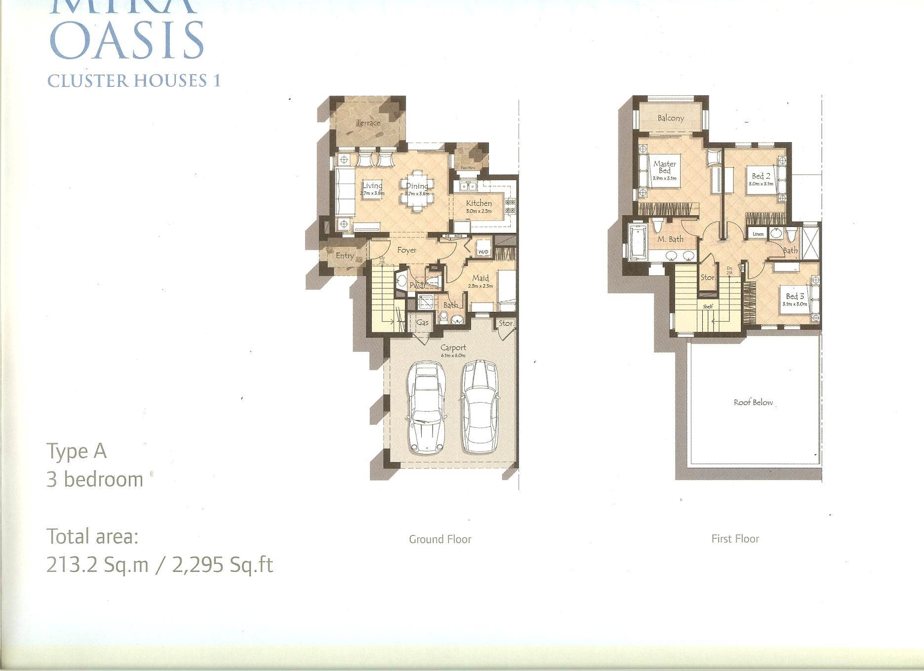 Mira Oasis Floor Plans Archives - Binayah