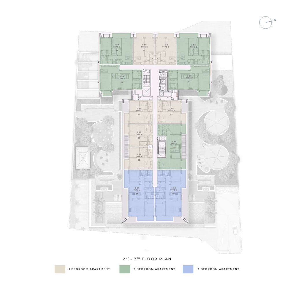 Ellington House 2 - 7 First Floor Plans