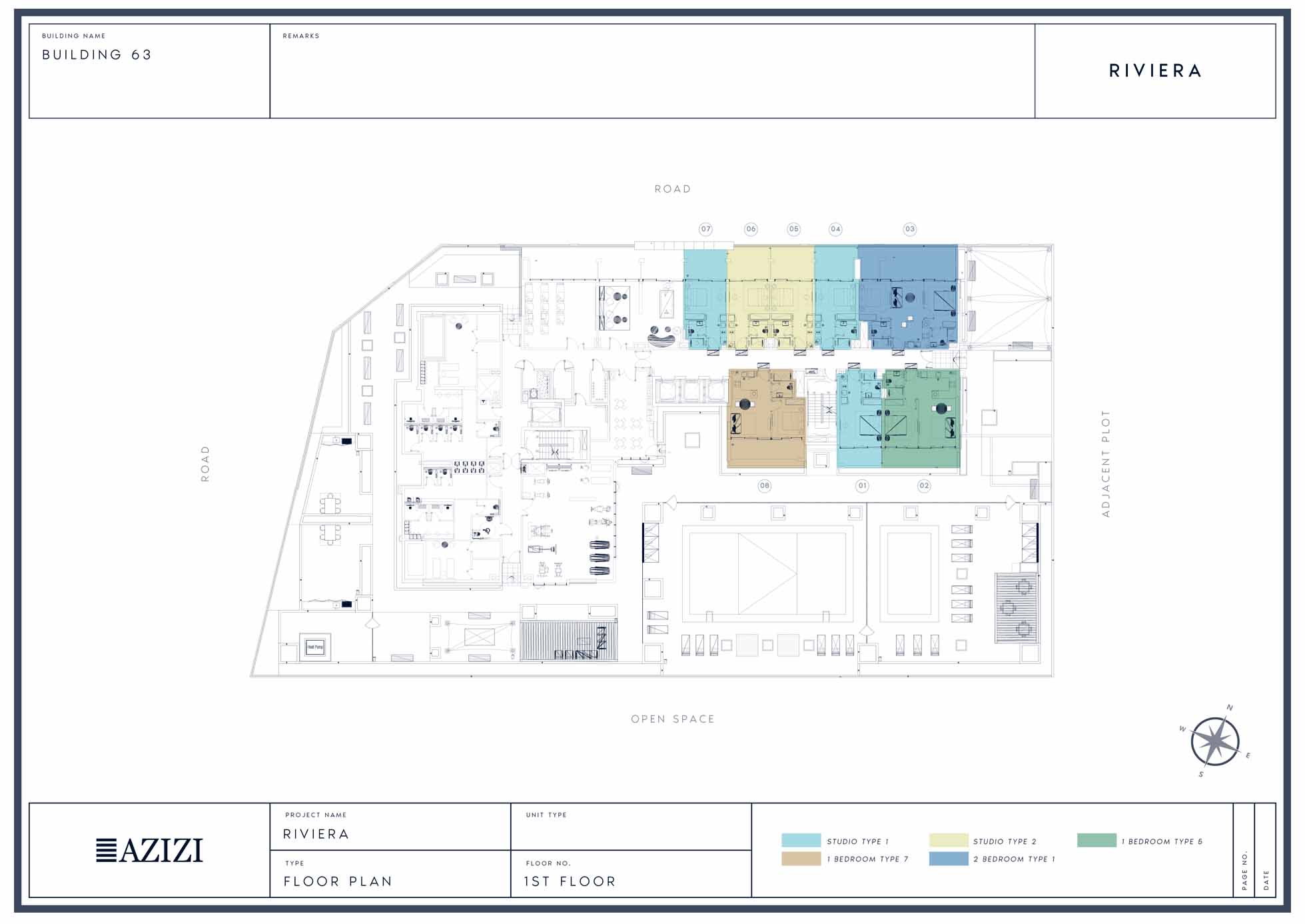 Azizi Riviera 63 First Floor Plan