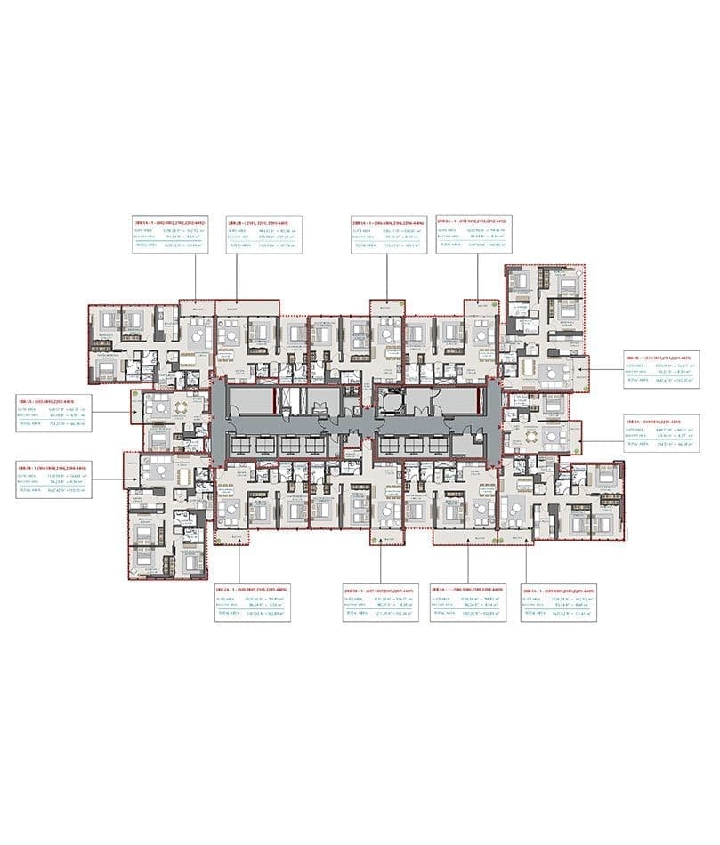 Park Views Residences Typical Floor Plan 5