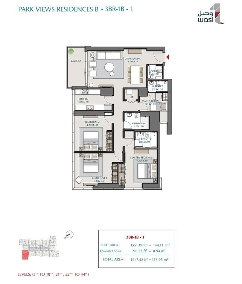 Park Views Residences Floor Plans