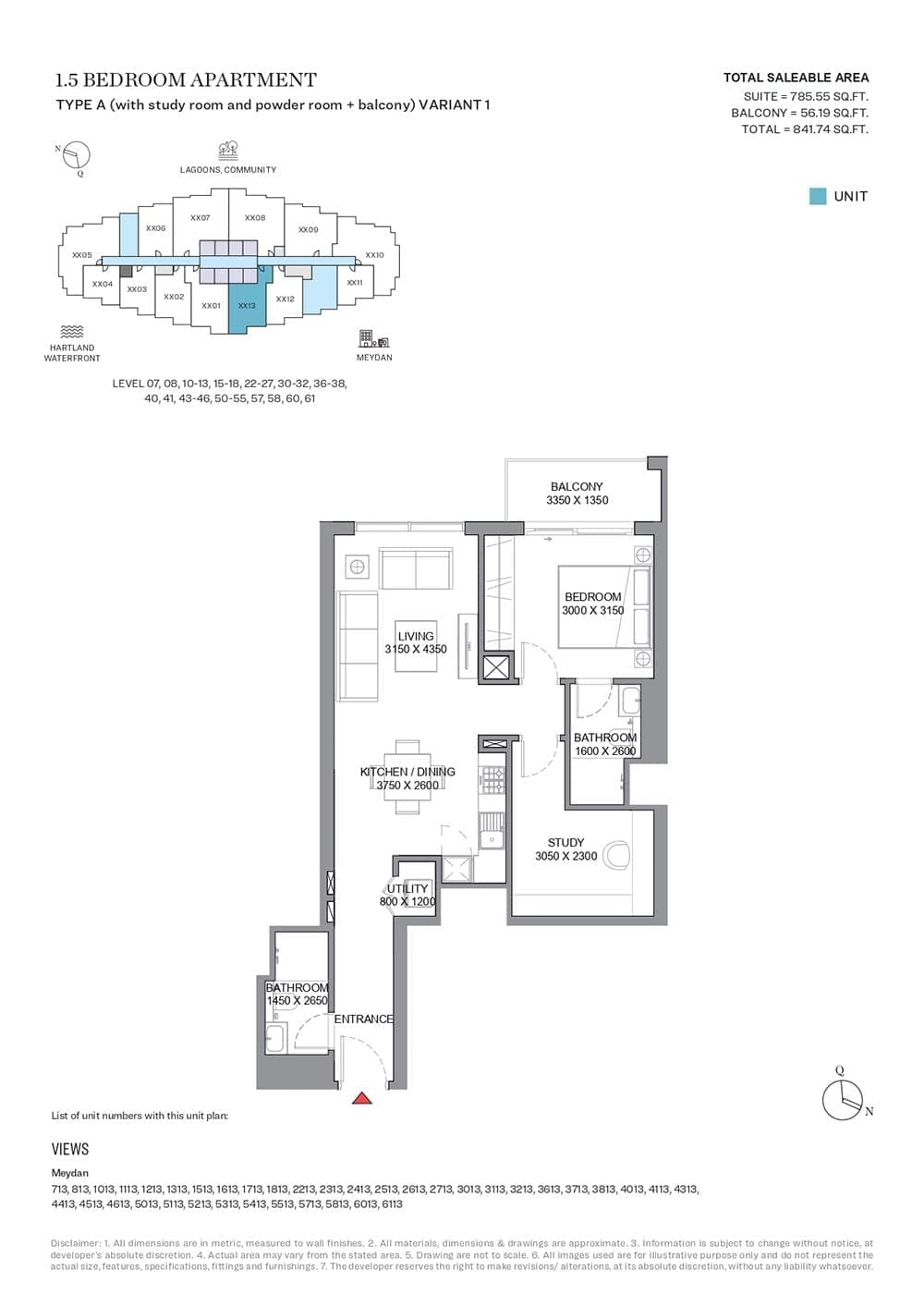 350 Riverside Crescent Floor Plans 7155