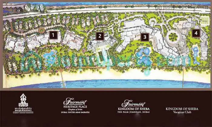 Balqis Residence Master Plan at Palm Jumeirah