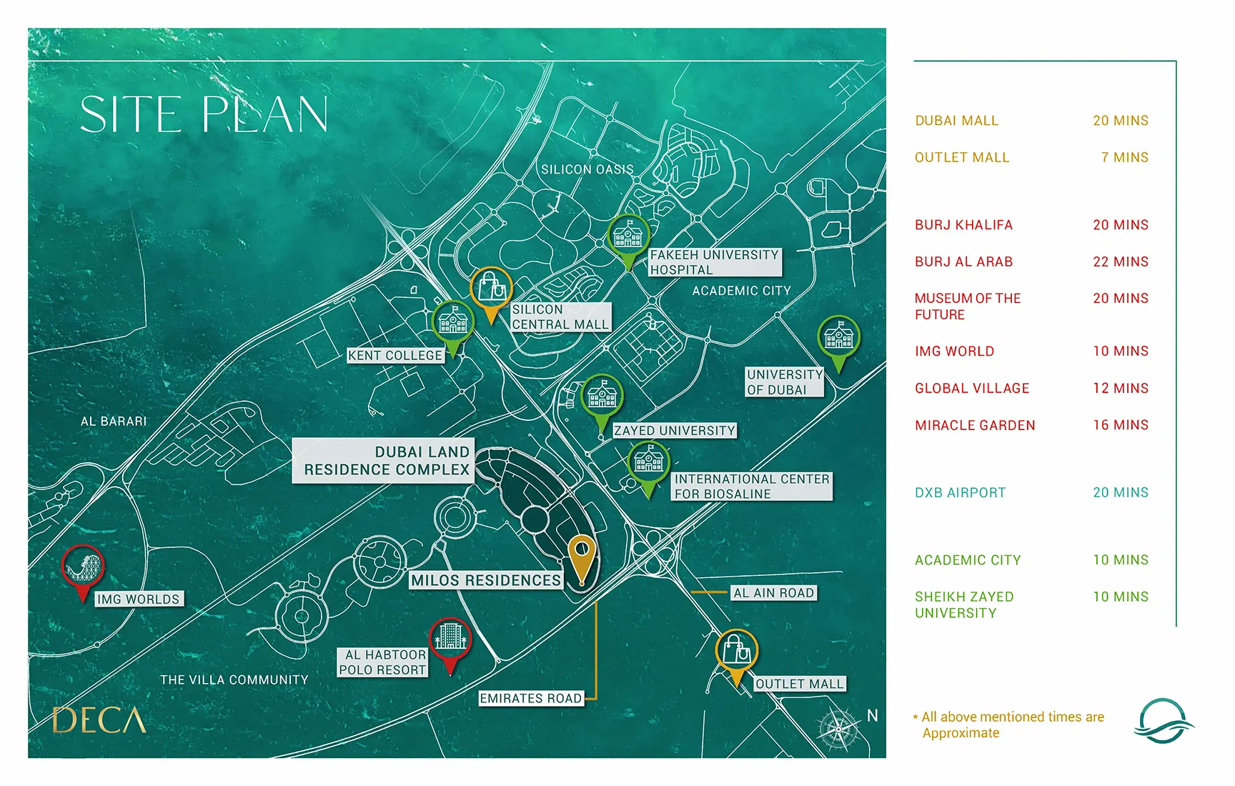 Milos Residences Master Plan at Dubailand