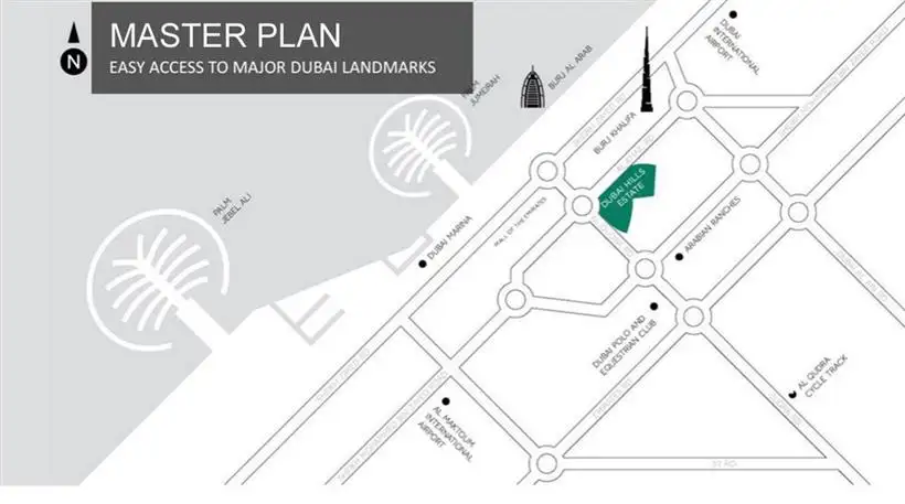 The Fairway Plots Master Plan at Dubai Hills Estate