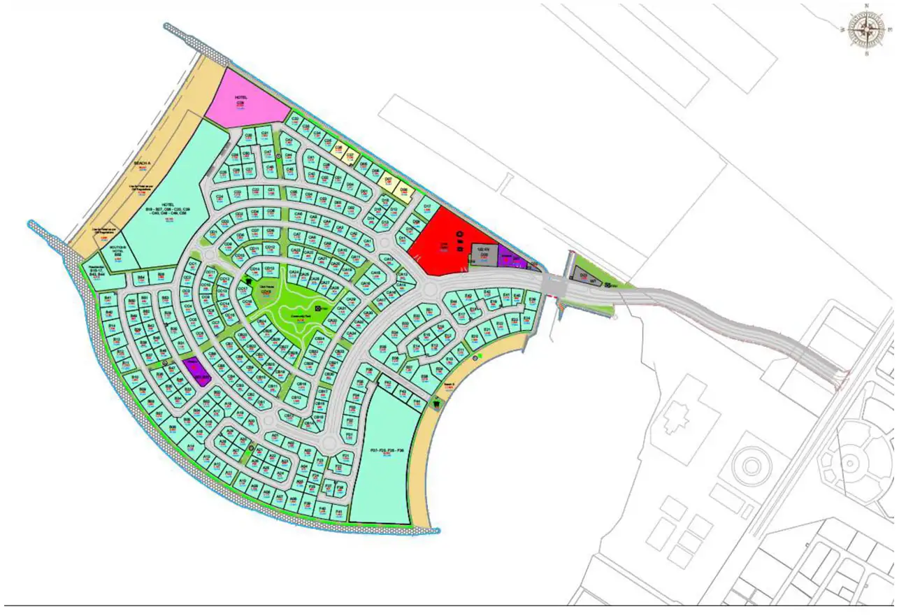 Pearl Jumeira Master Plan at Jumeirah Dubai