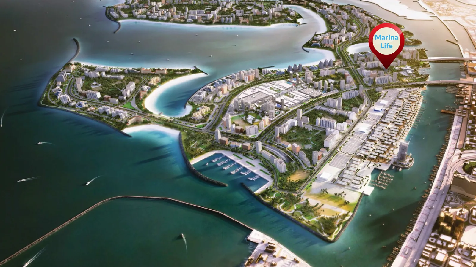 Marina Life Master Plan at Marina Life at Dubai Islands