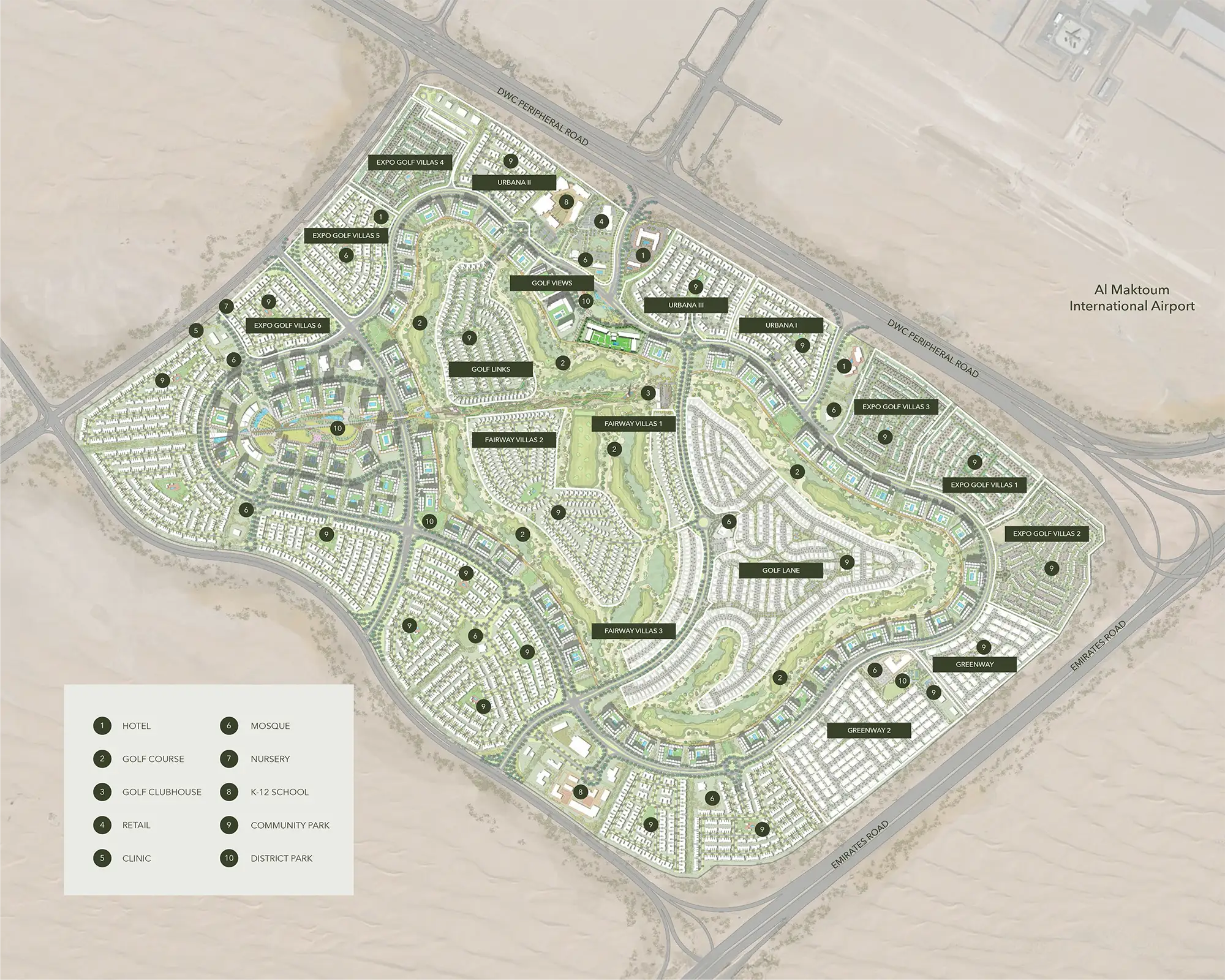 Golf Edge by Emaar Master Plan