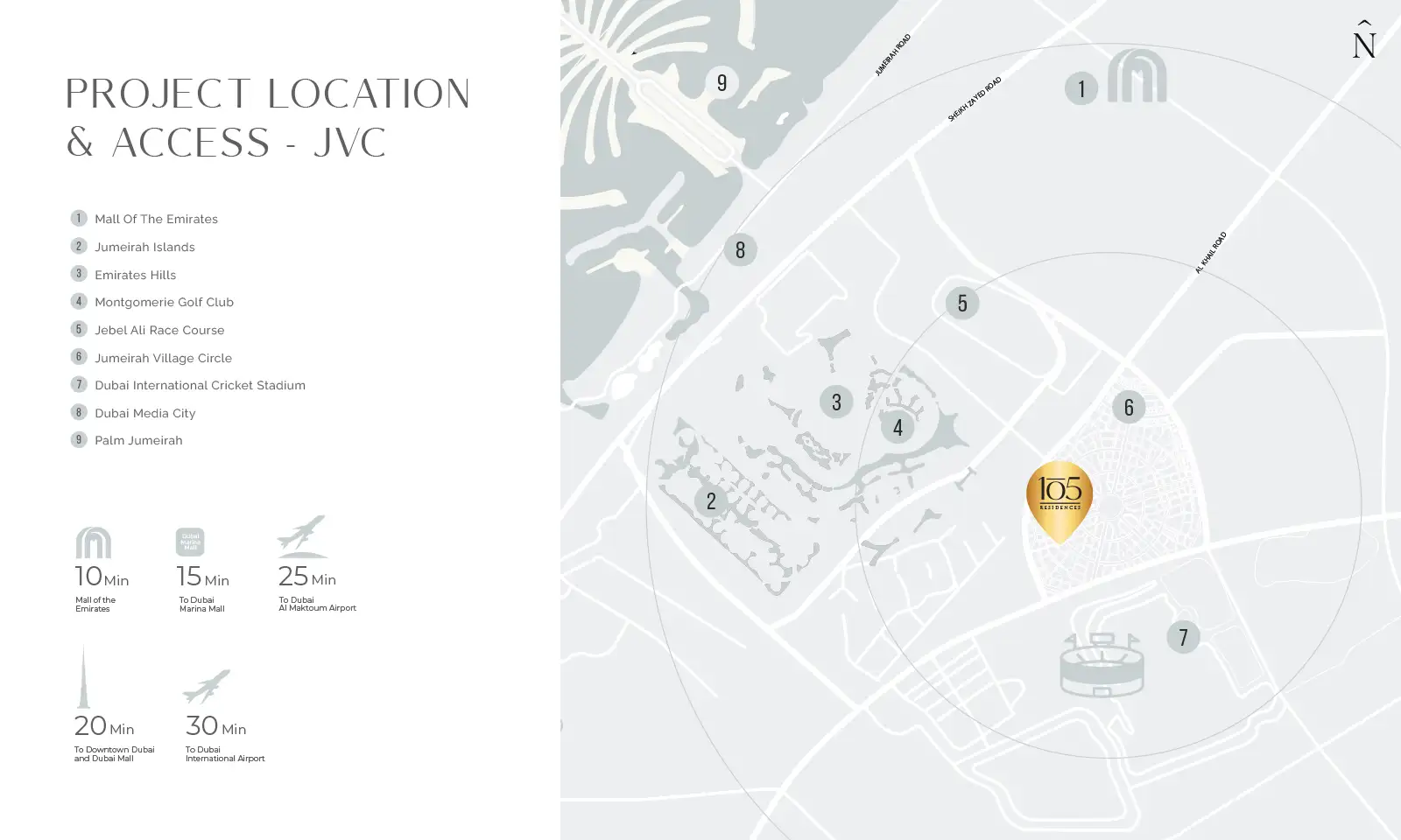 105 Residences at JVC Master Plan