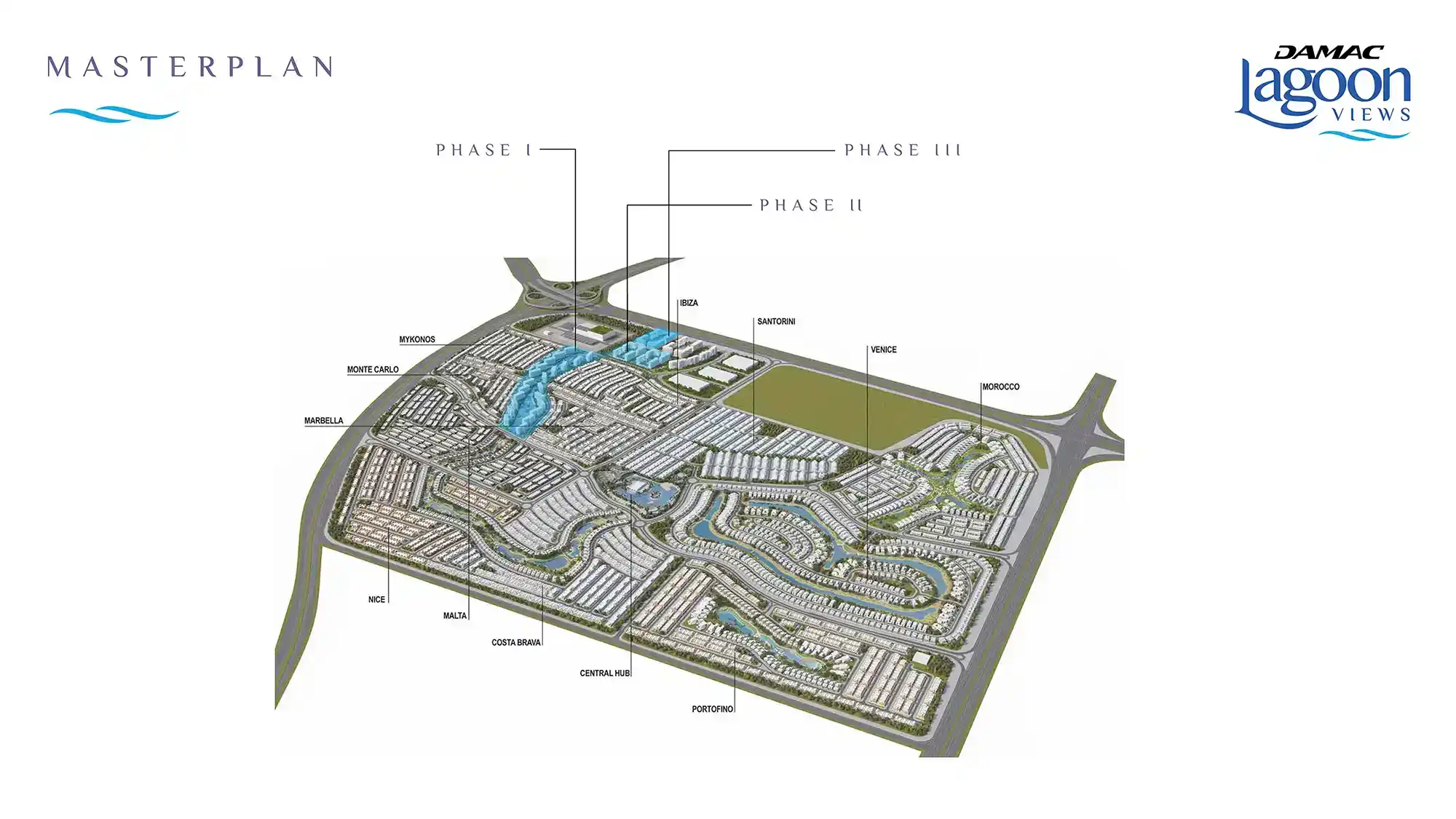 Andalusia at Damac Lagoons Master Plan