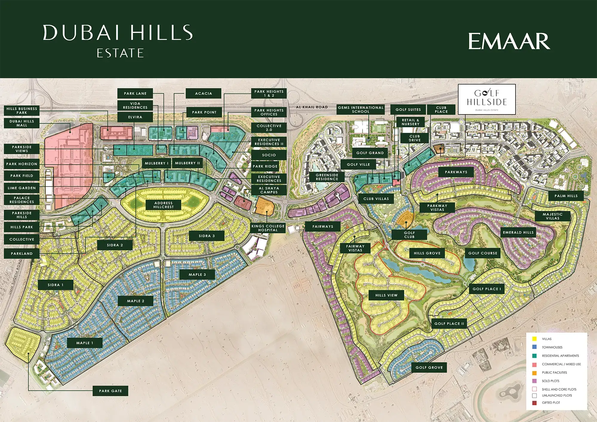 Golf Hillside by Emaar Master Plan