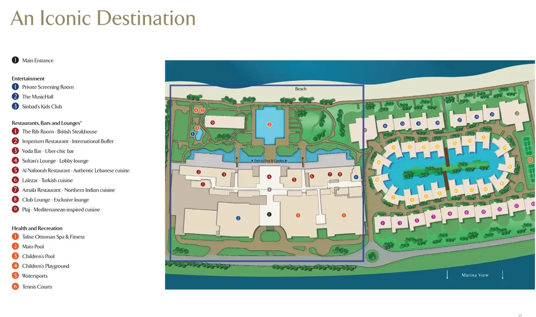 Jumeirah Zabeel Saray at Palm Jumeirah Master Plan